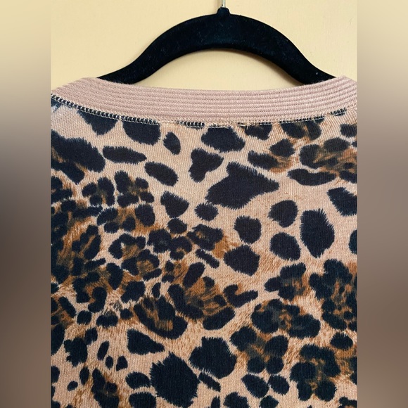 Zenana brown and black cheetah print button-down cardigan. - Picture 9 of 11